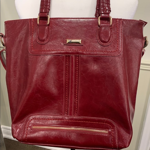 Joanne’s Vegan Leather Red Bag - Picture 1 of 8